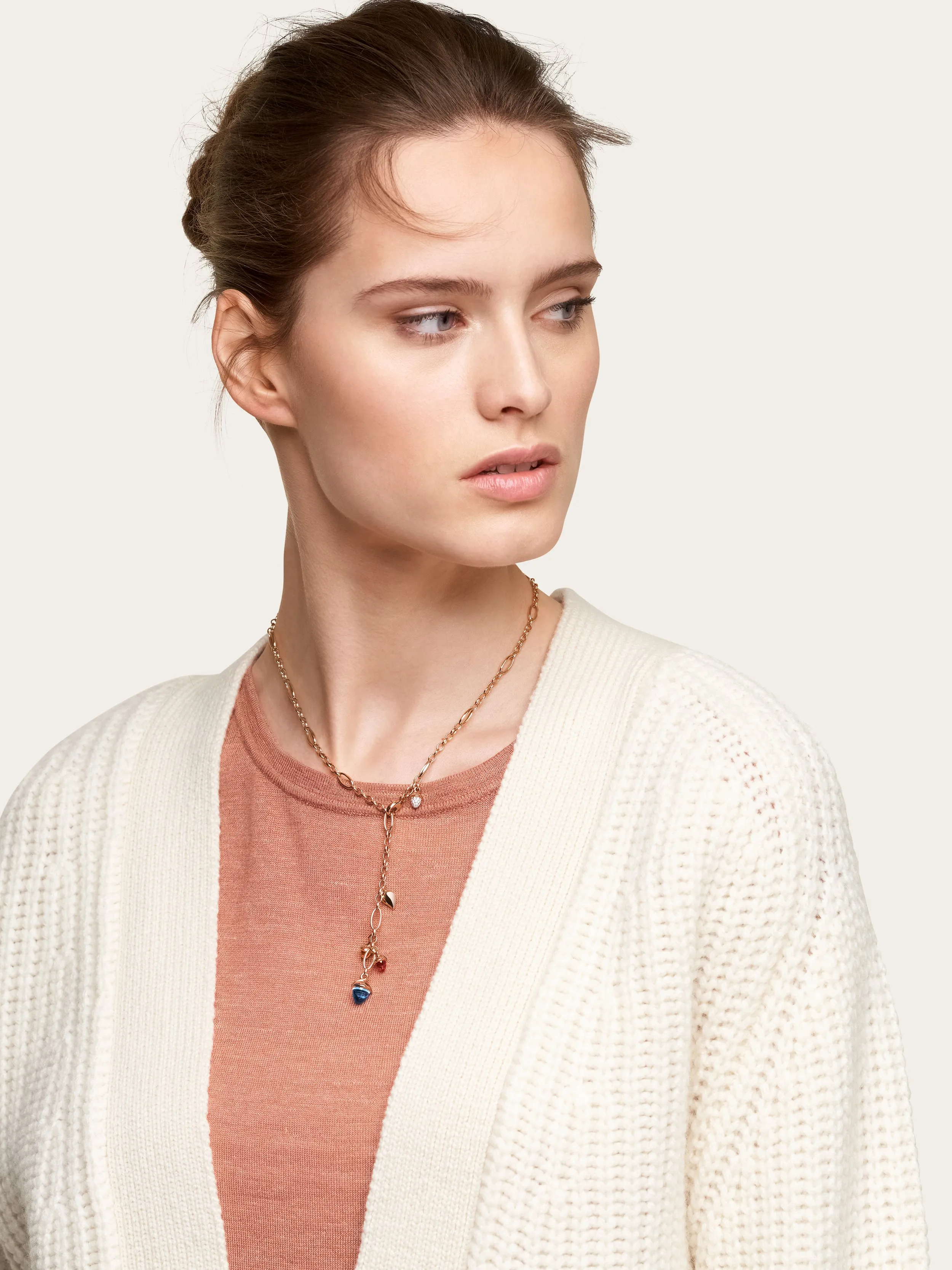 Necklace MIKADO Delicate 51 cm 'Candy' with Diamond Pavé