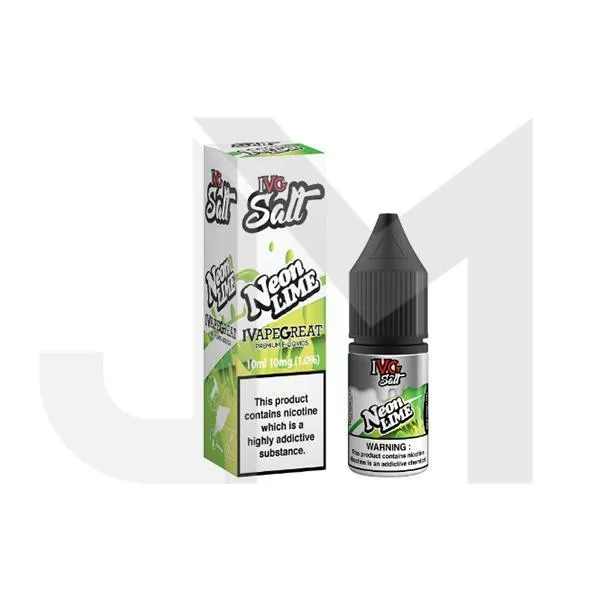 New! I VG Salt 10mg 10ml Nic Salt (50VG/50PG)