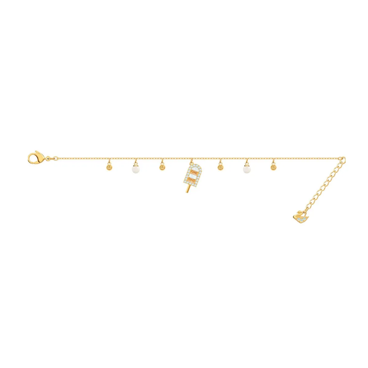 No Regrets Ice Cream Multi-Colored Gold Plating Chain Bracelet