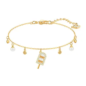No Regrets Ice Cream Multi-Colored Gold Plating Chain Bracelet