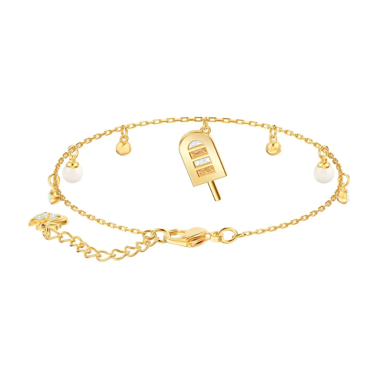 No Regrets Ice Cream Multi-Colored Gold Plating Chain Bracelet