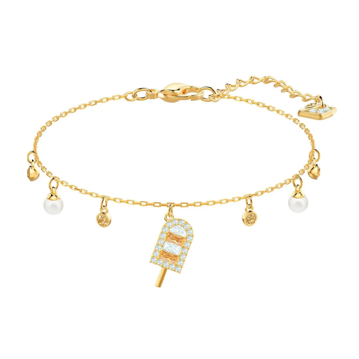 No Regrets Ice Cream Multi-Colored Gold Plating Chain Bracelet