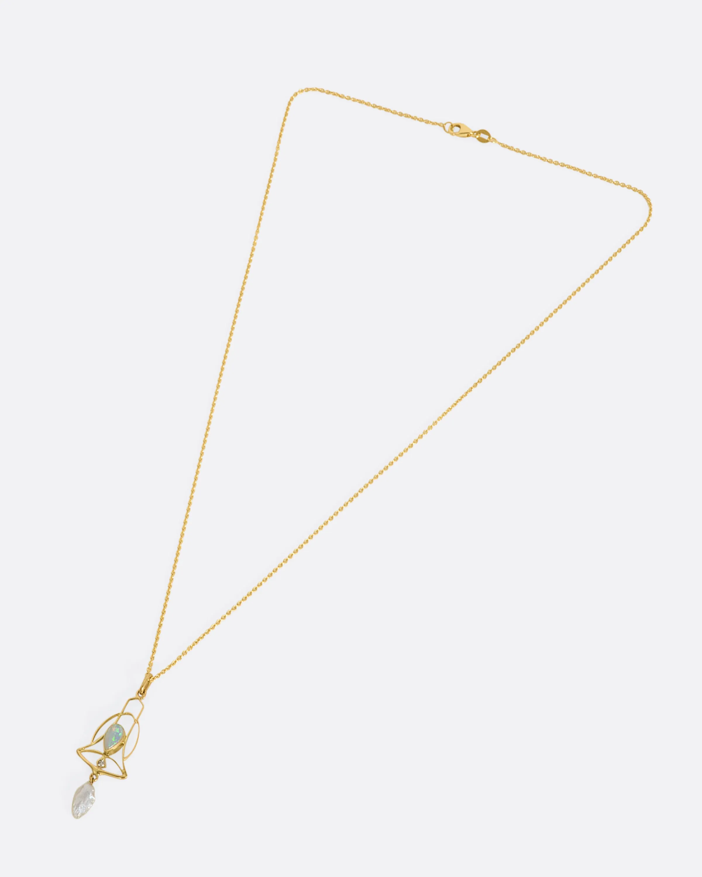 Open Bell Pendant Necklace