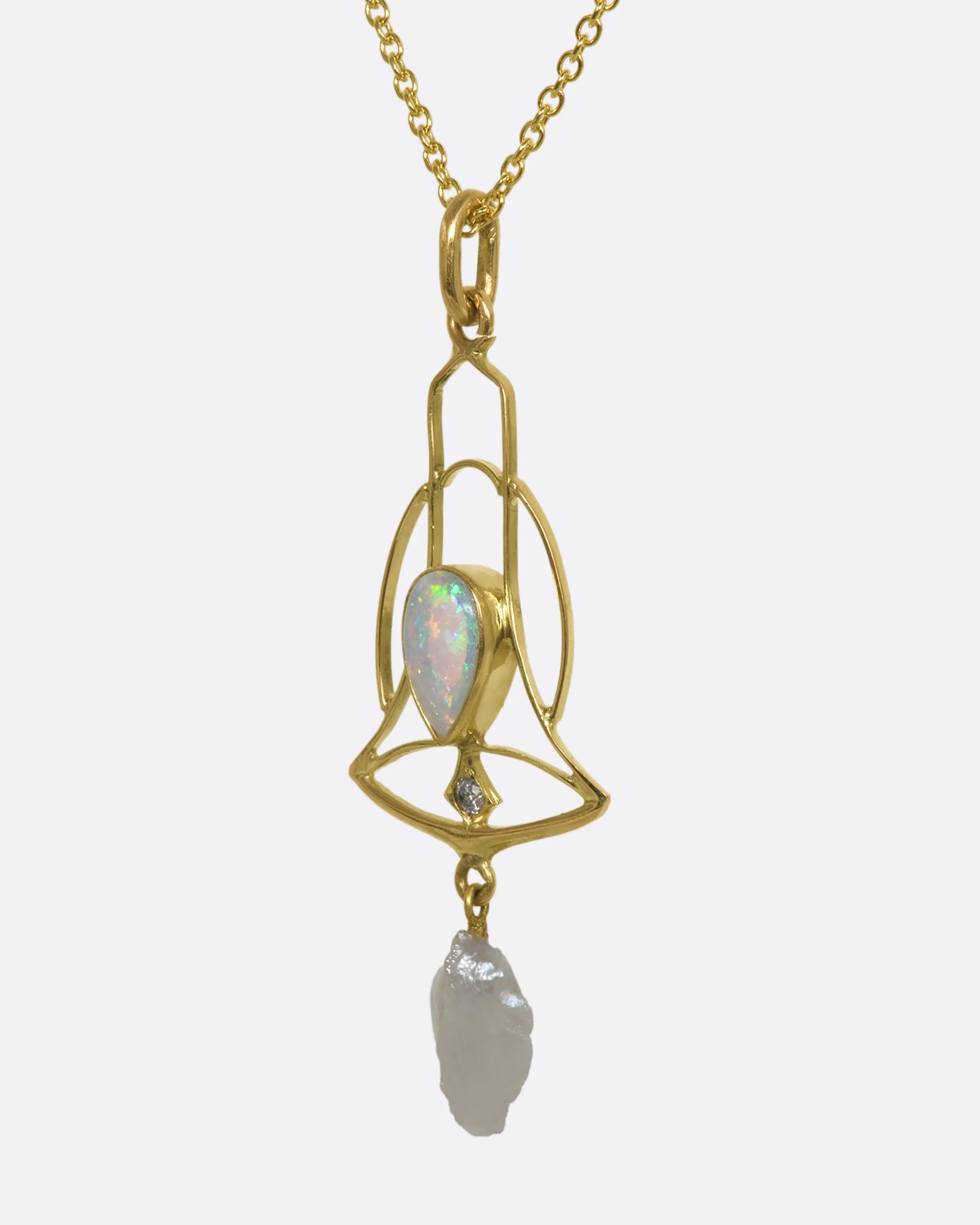 Open Bell Pendant Necklace