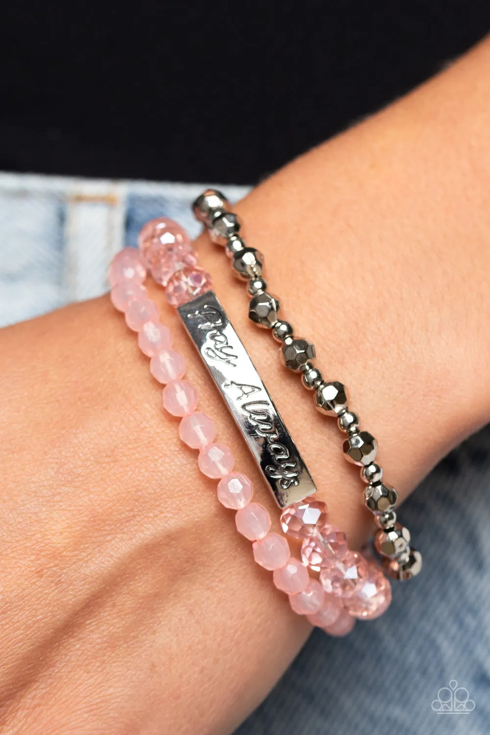 Paparazzi Pray Always Bracelet Pink