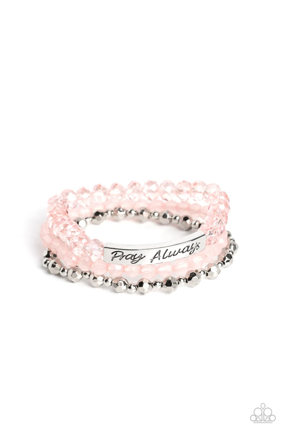 Paparazzi Pray Always Bracelet Pink