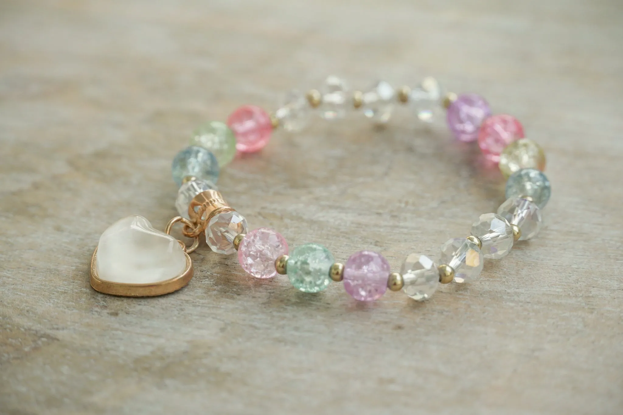 Pastel Dreams Heart Bracelet