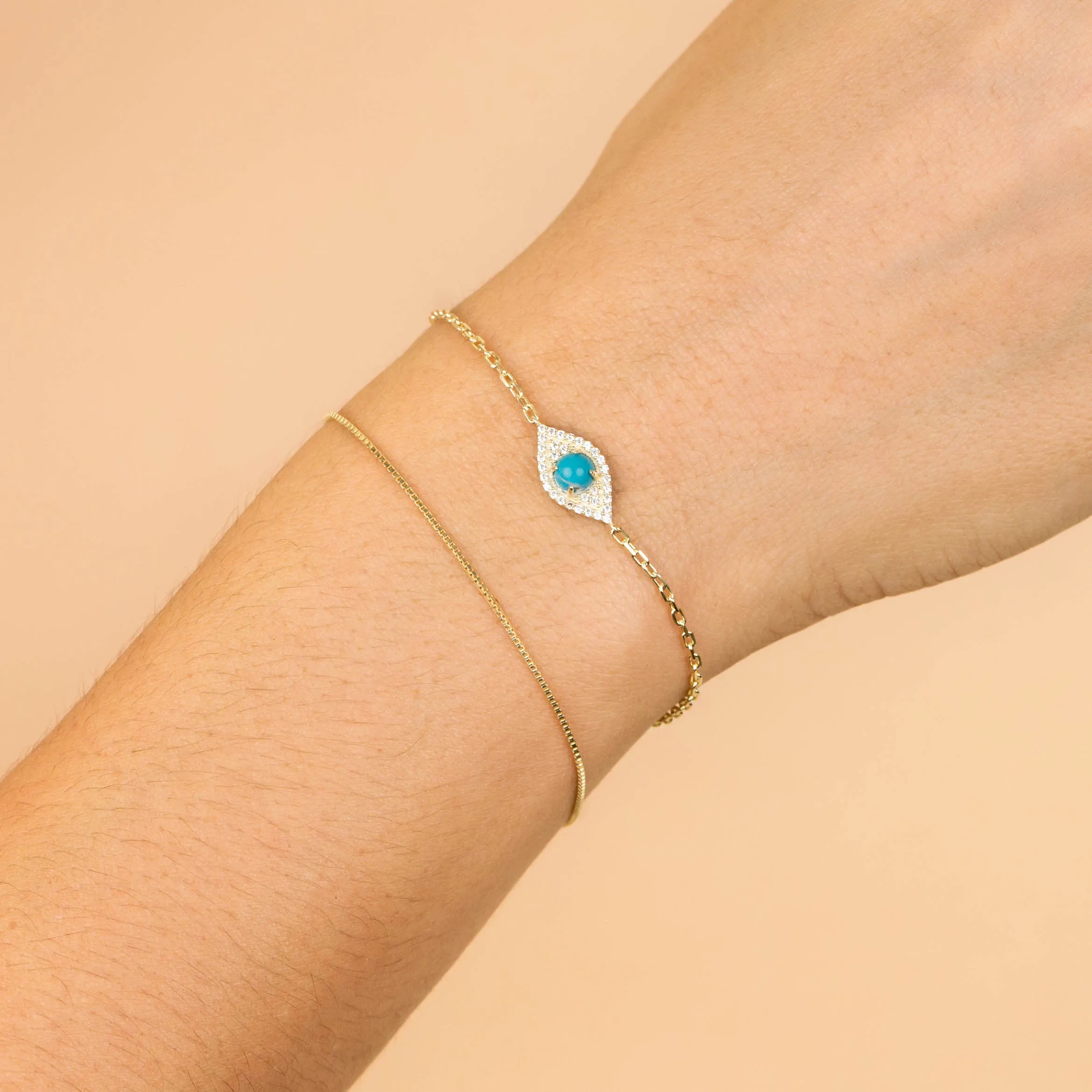 Pavé Evil Eye Bracelet