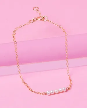 PEARL CLUSTER 14K GOLD FILLED BRACELET