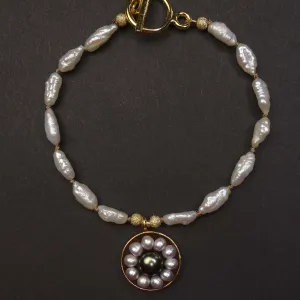 Pearl Poetry: South Sea and Freshwater pearl mosaic