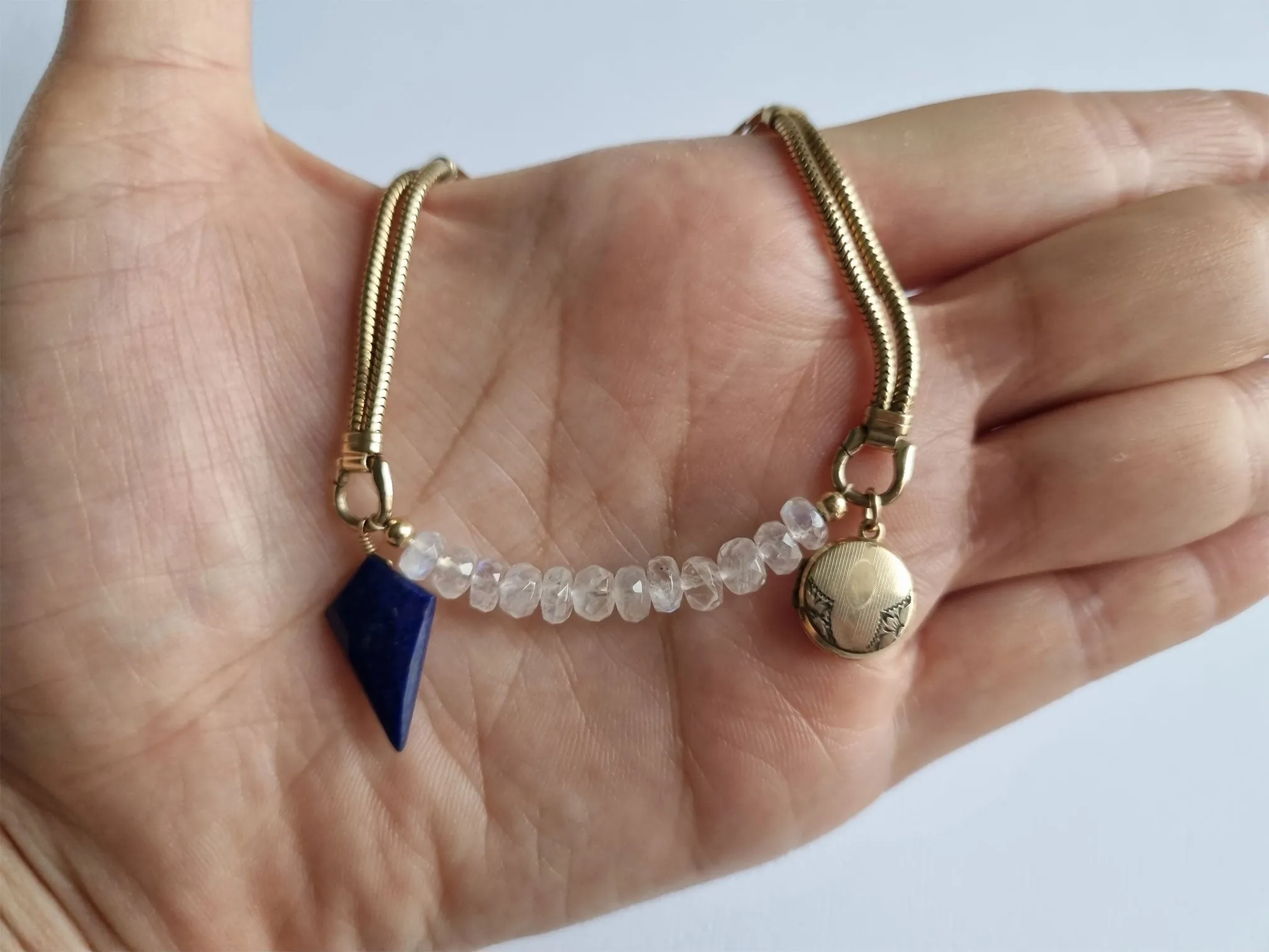 petite locket bracelet
