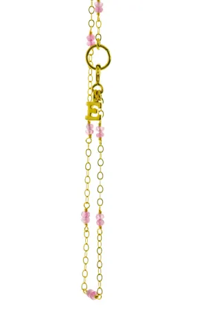 Pink Sapphire Delicate Bead Bracelet