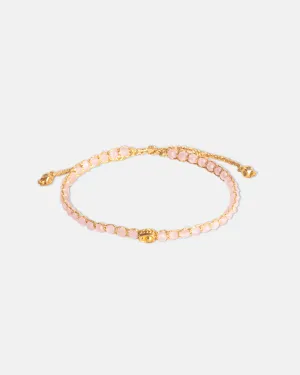 Pink Tourmaline Bracelet from Mozambique | Gold