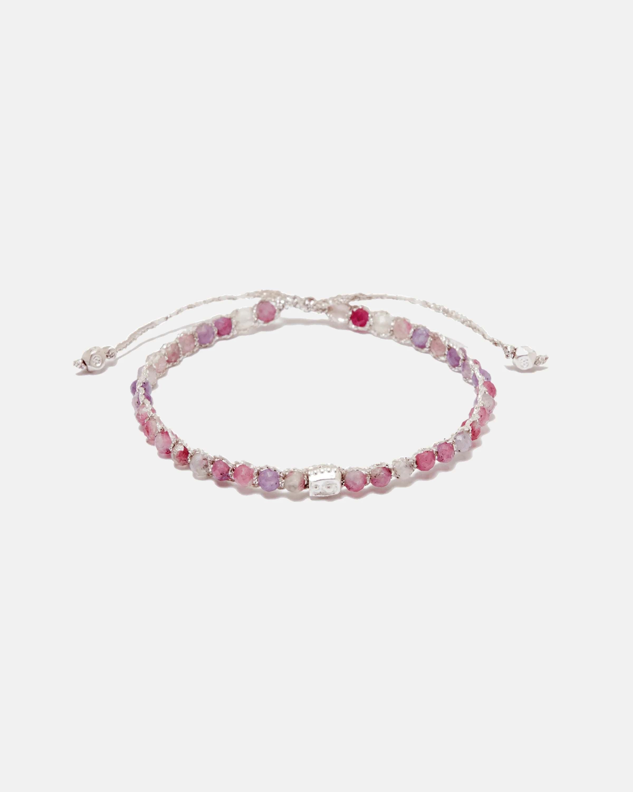 Pink Tourmaline Bracelet from Sri Lanka | Silver