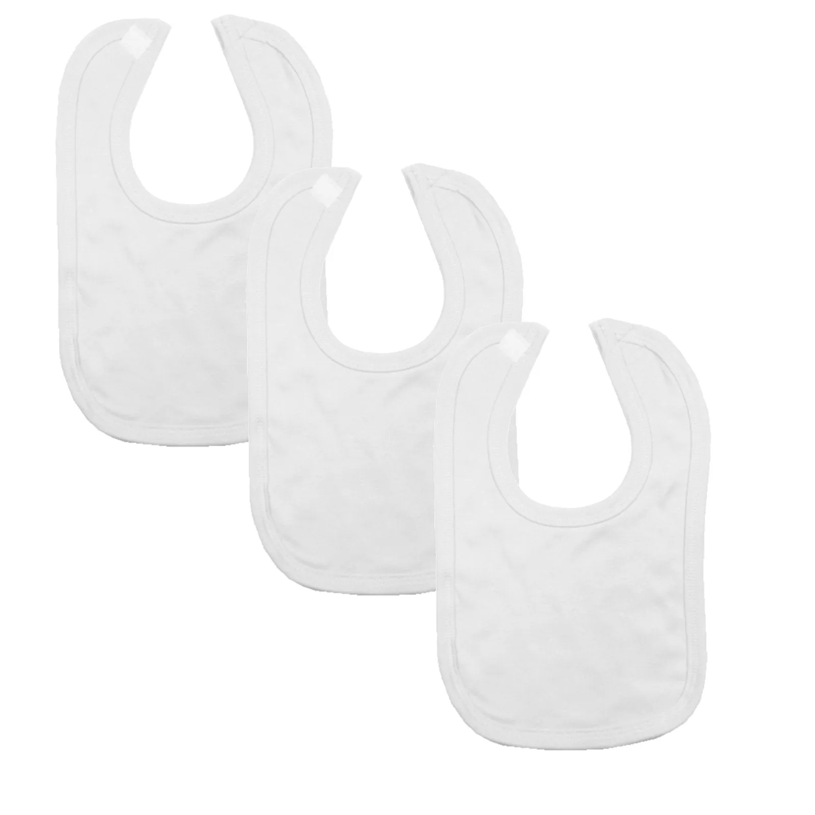 Plain Traditional Bibs - 3 Pack