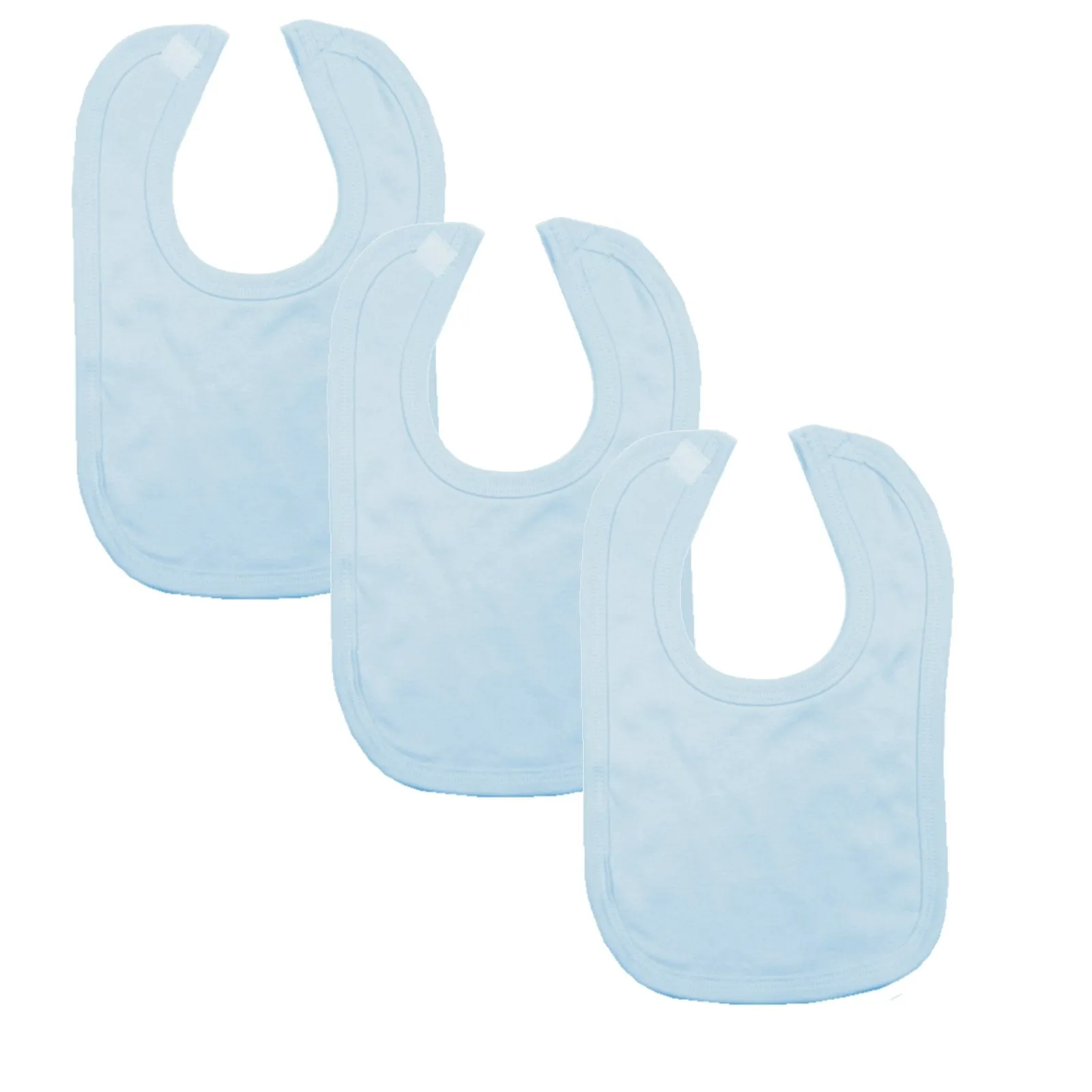 Plain Traditional Bibs - 3 Pack