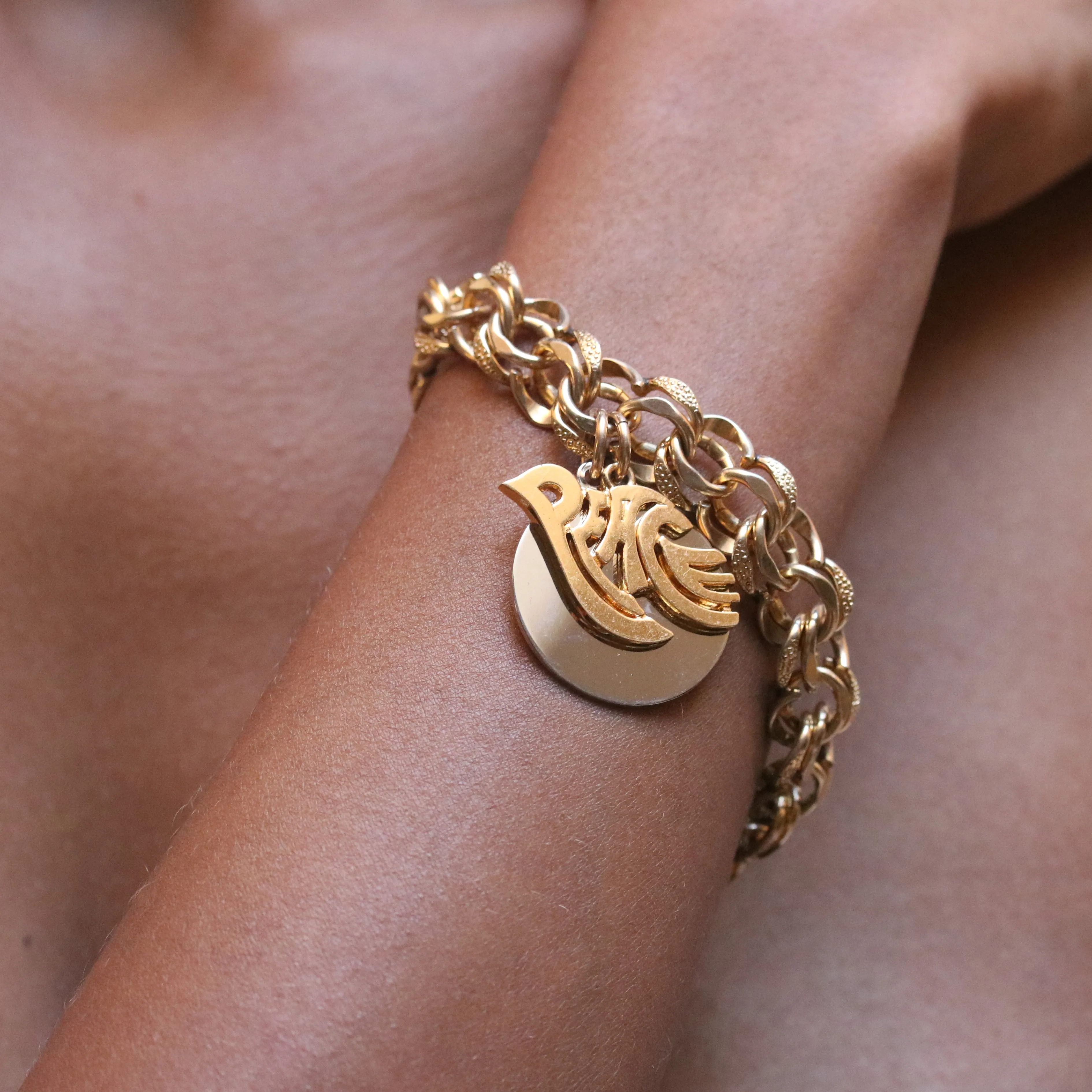PRAY FOR PEACE DOUBLE CHARM