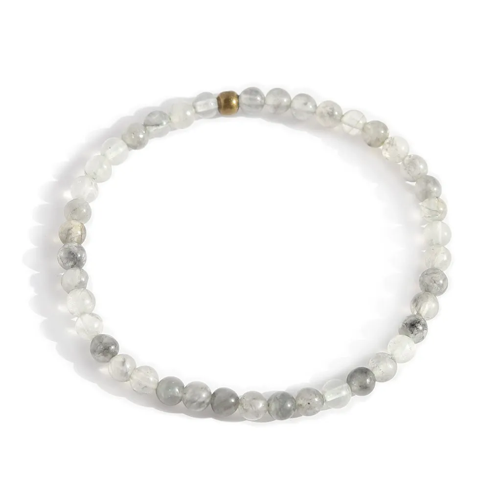 "Amplify" Cloudy Quartz Crystal Delicate Bracelet