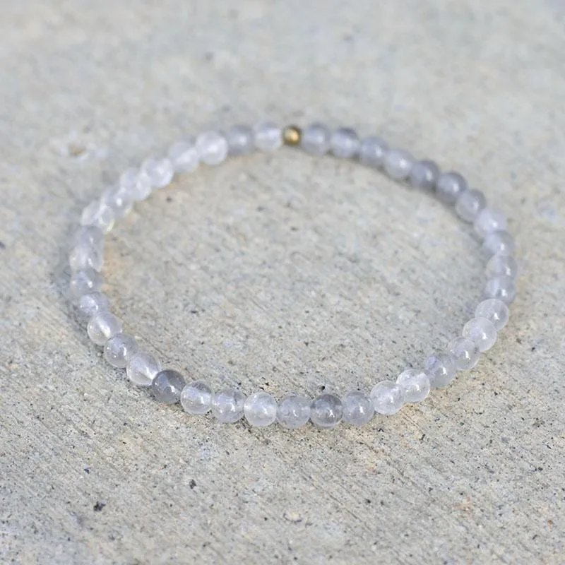 "Amplify" Cloudy Quartz Crystal Delicate Bracelet