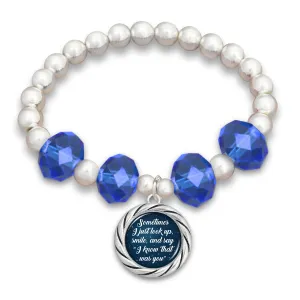 "I Know That Was You" Night Sky Beaded Stretch Bracelet