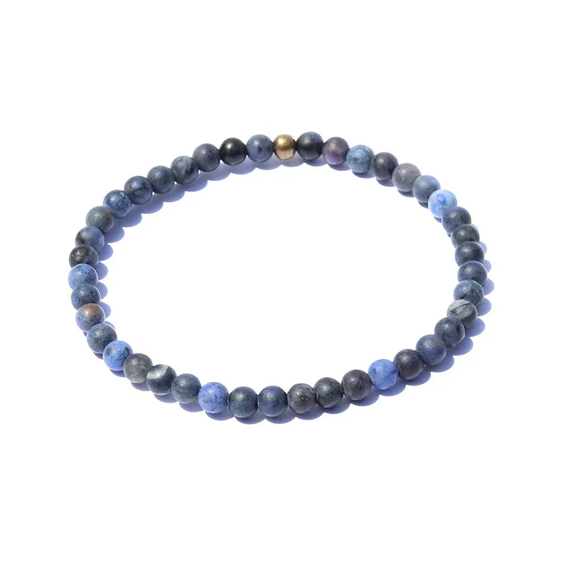 "Intuition" Matte Dumortierite Delicate Bracelet