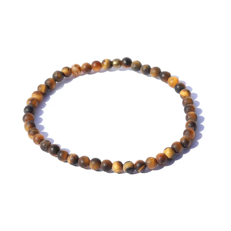 "Prosperity" Matte Tiger's Eye Delicate Bracelet