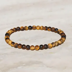 "Prosperity" Matte Tiger's Eye Delicate Bracelet