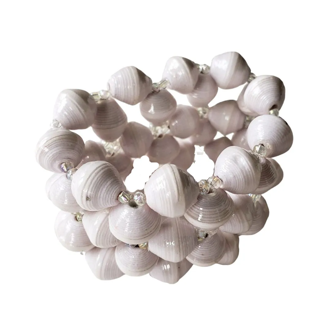 Recycled Paper Bead Bracelet - Truth
