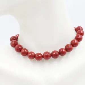 Red Jasper Bead Bracelet 8mm