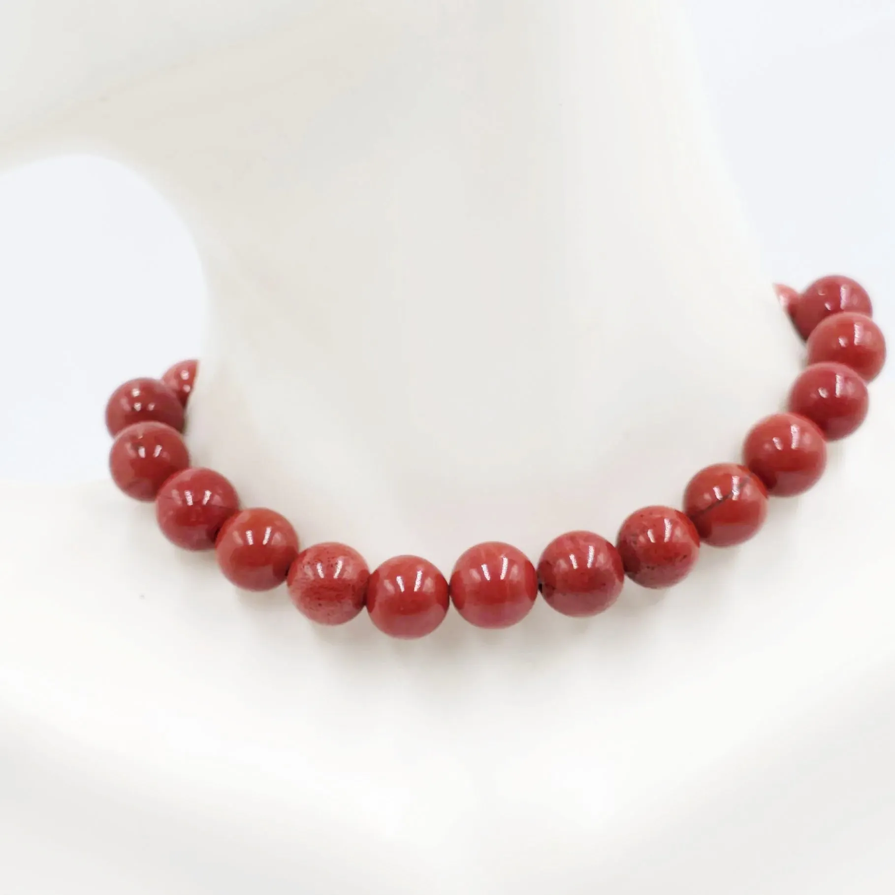 Red Jasper Bead Bracelet 8mm