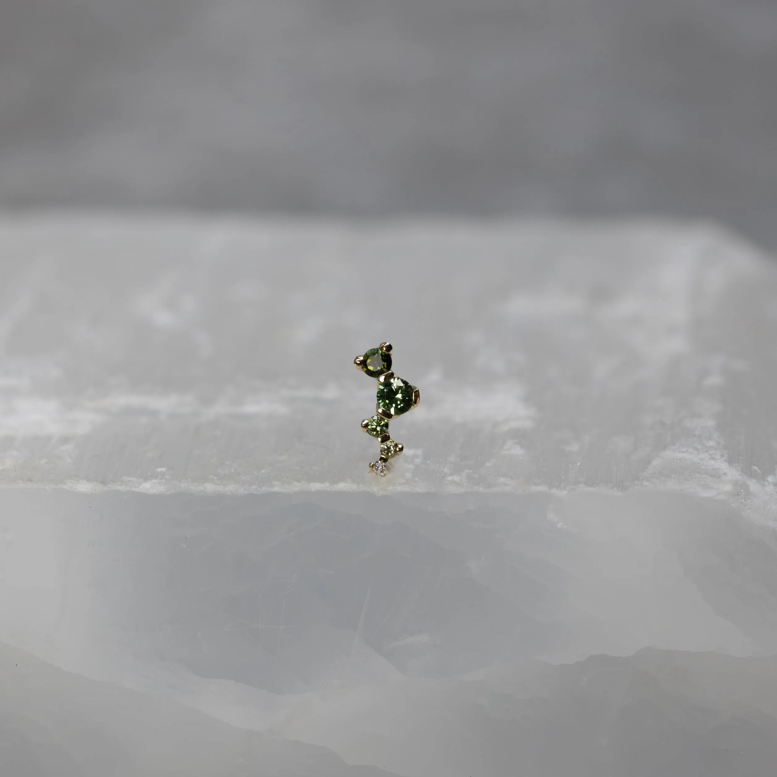 Ripple with Green Ombré 18g/16g Threaded End