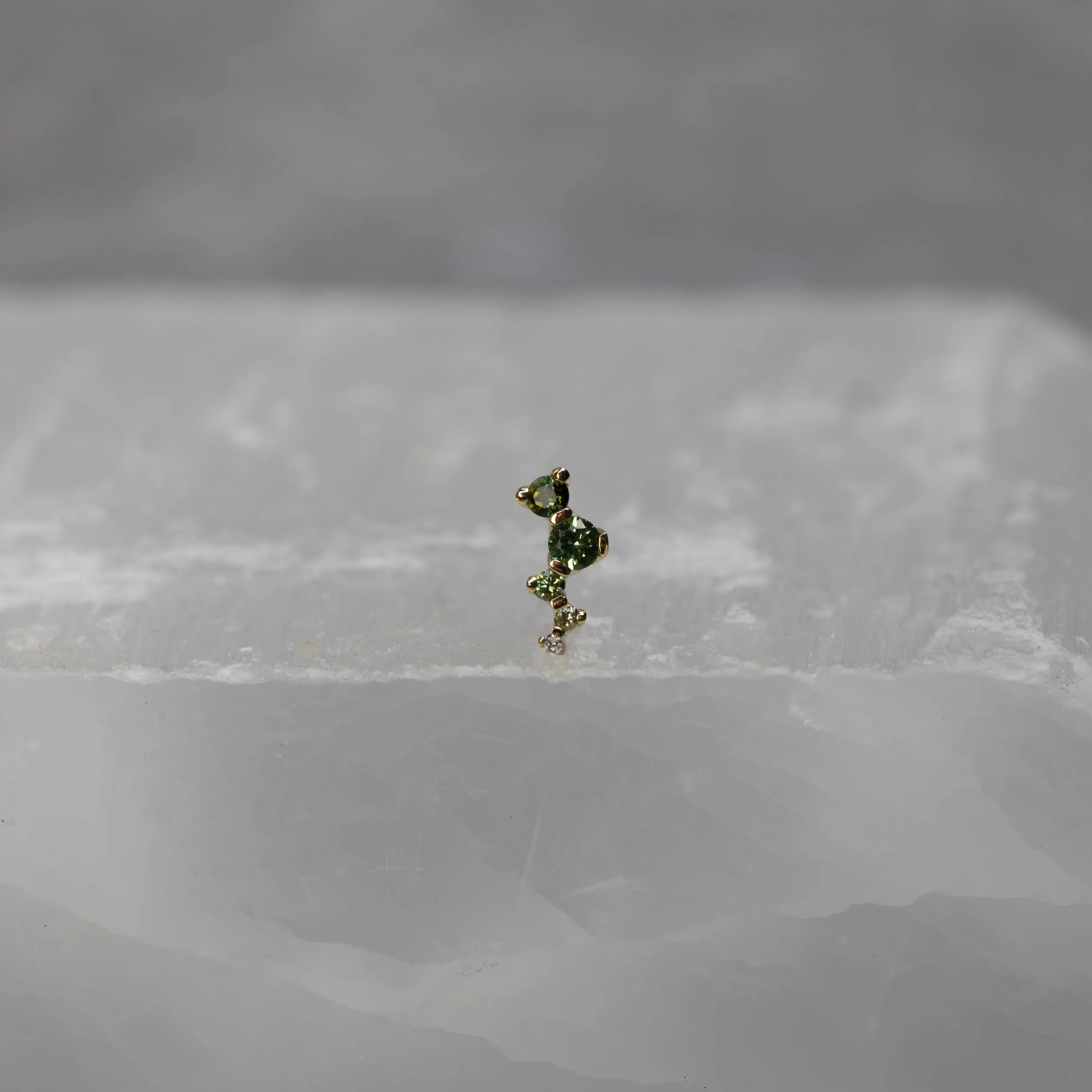 Ripple with Green Ombré 18g/16g Threaded End