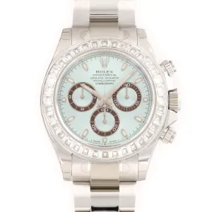 Rolex Platinum Cosmograph Daytona Diamond Watch Ref. 116576