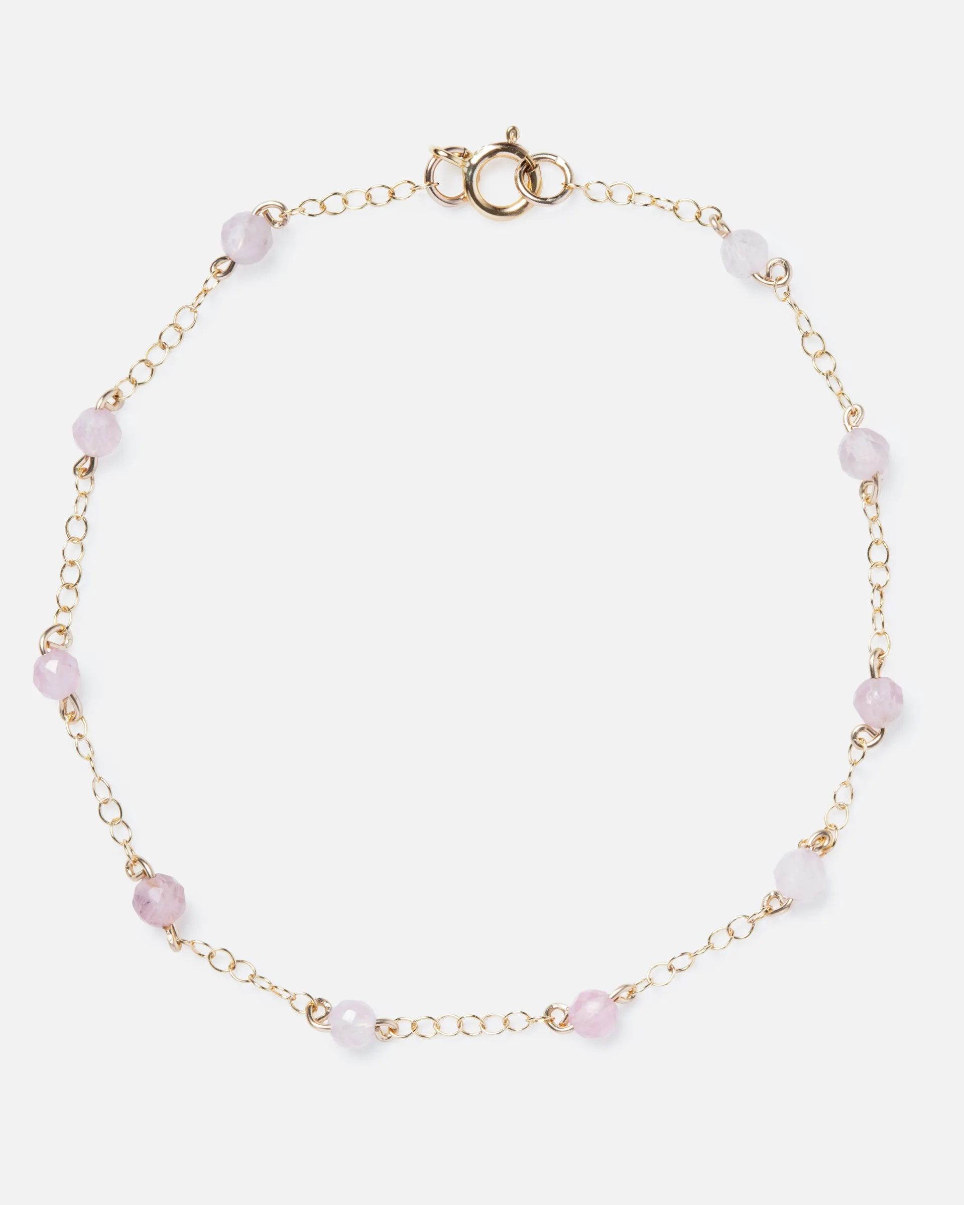 ROSE QUARTZ CONSTELLATION 14K GOLD FILLED BRACELET