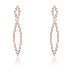 Sara Delicate Double Teardrop Dangle Earrings | 1.2ct