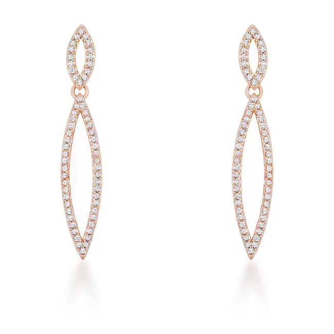 Sara Delicate Double Teardrop Dangle Earrings | 1.2ct