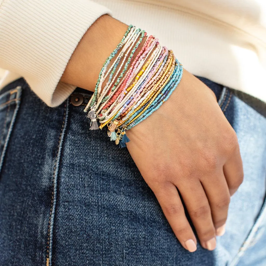 Scout Curated Wears Chromacolor Miyuki Bracelet Trio - Cobalt Multi