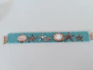 Seascape Peyote stitch bracelet