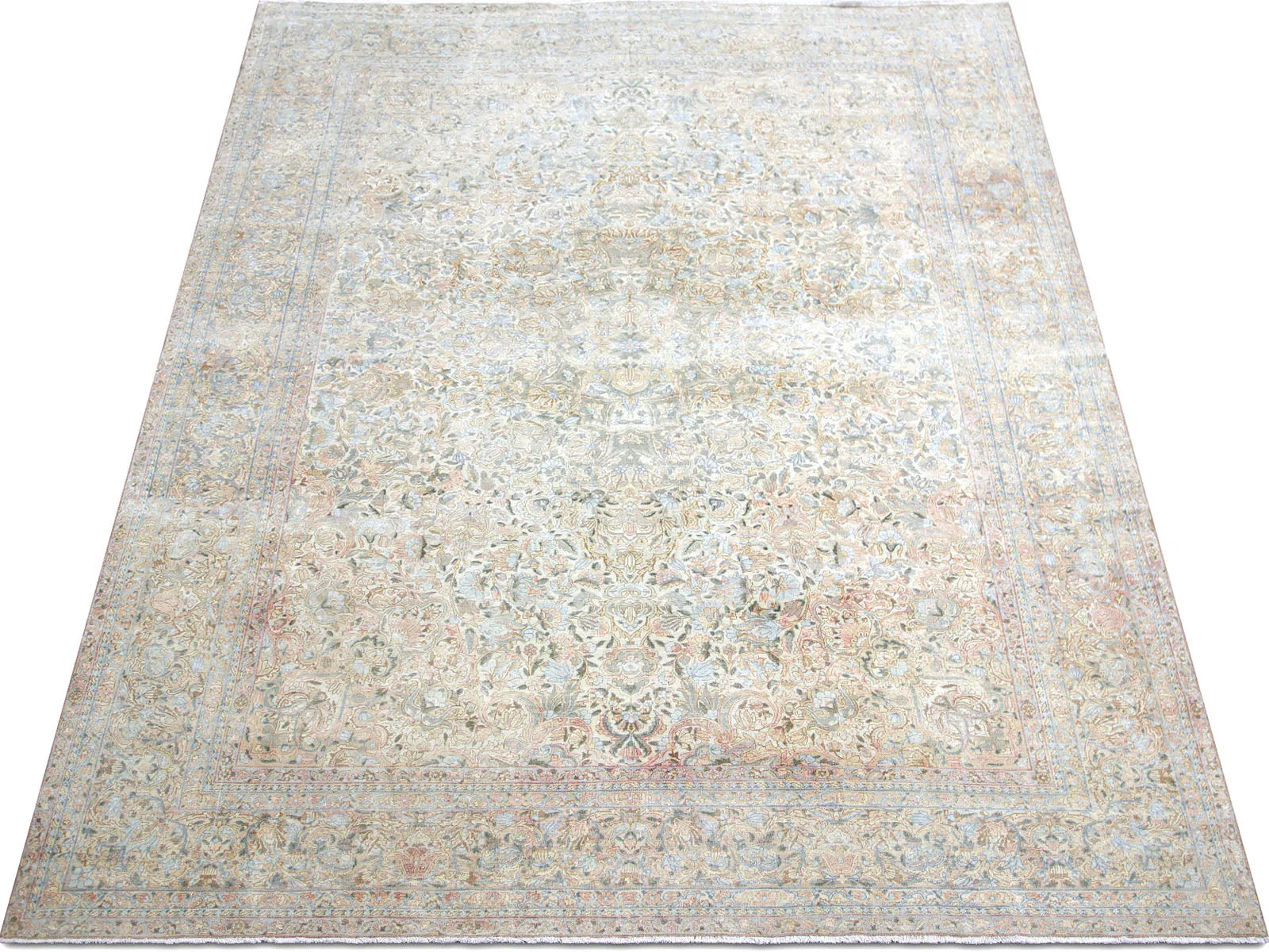 Semi Antique Persian Kerman Rug - 8'8 x 11'6"