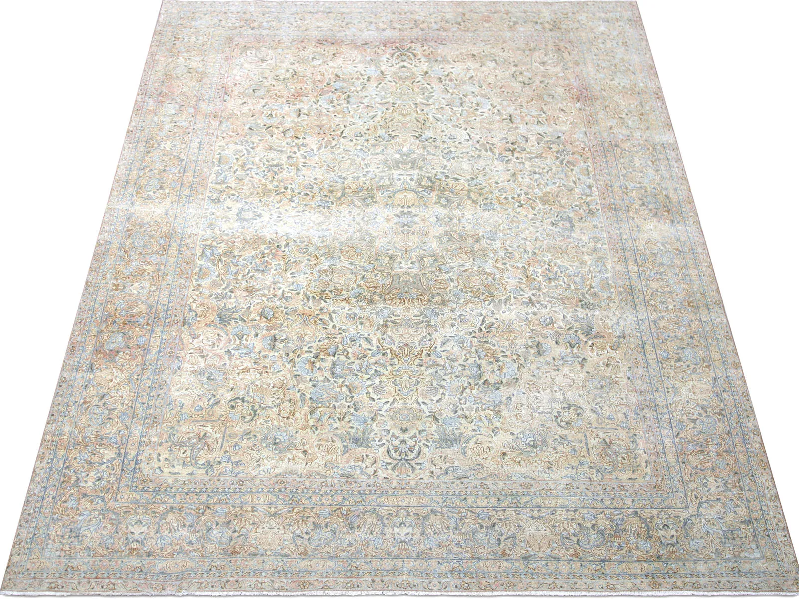 Semi Antique Persian Kerman Rug - 8'8 x 11'6"