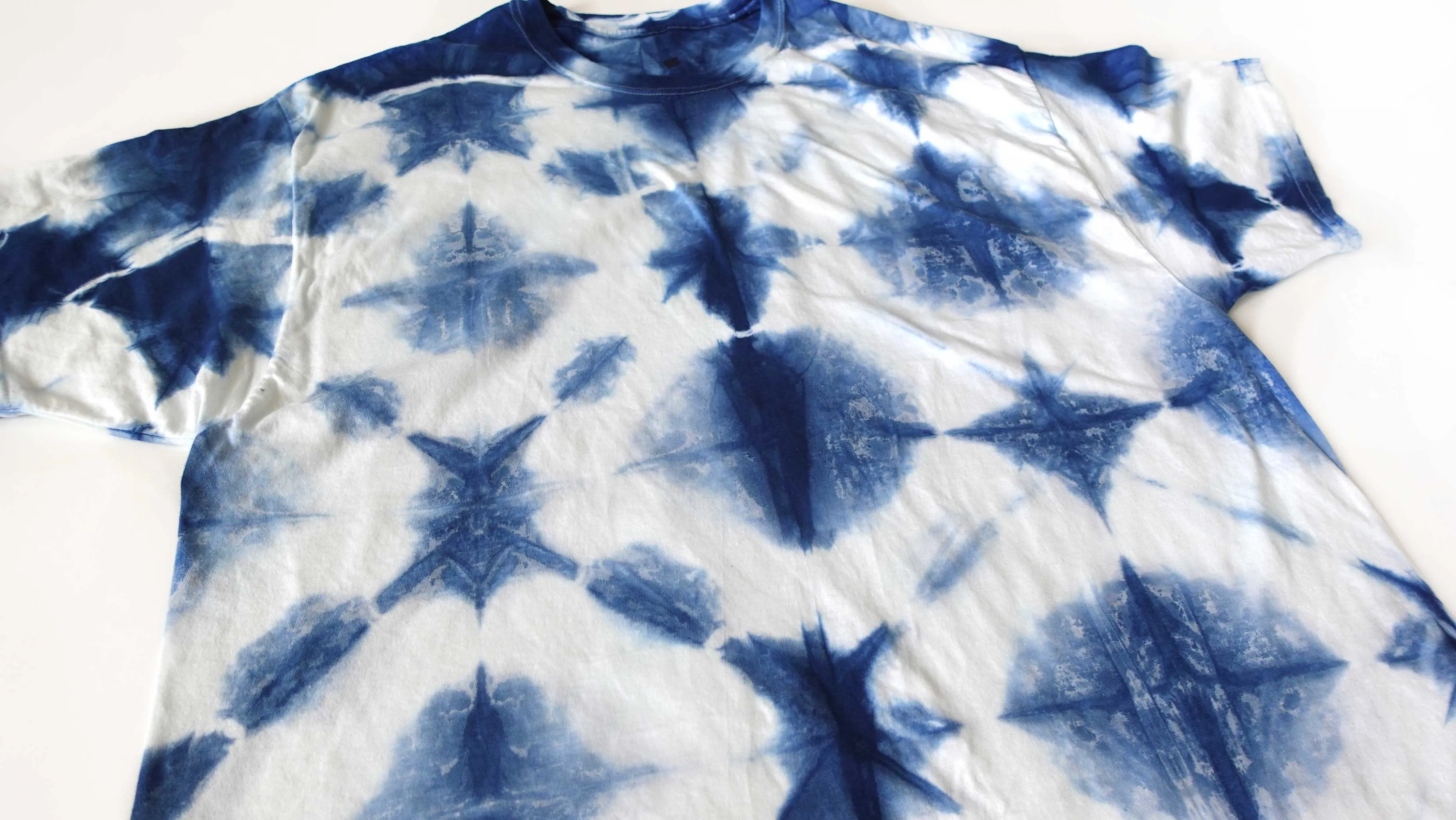 Shibori Indigo Tie Dye Tshirt Size XL Free Shipping