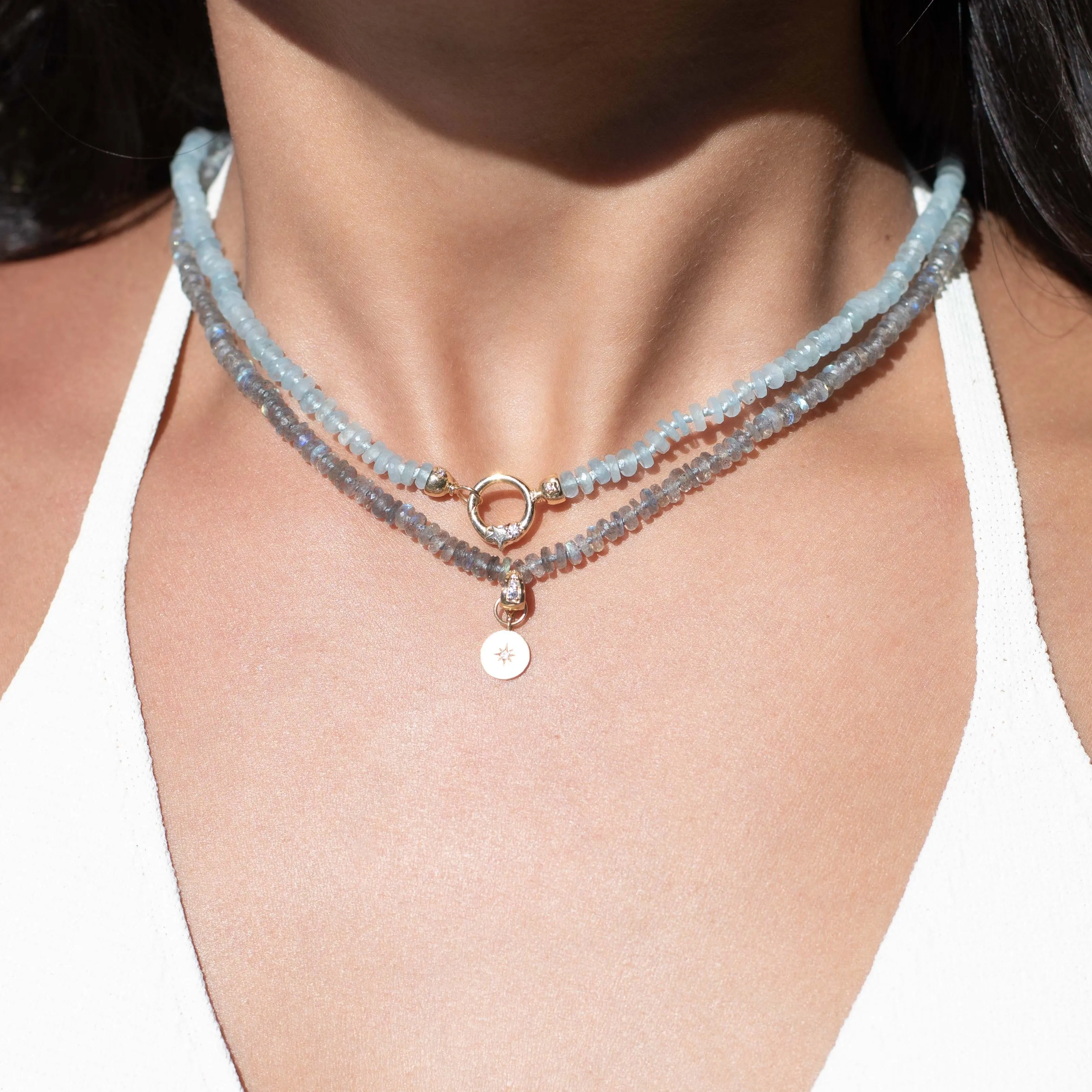 Shooting Star Aquamarine Choker