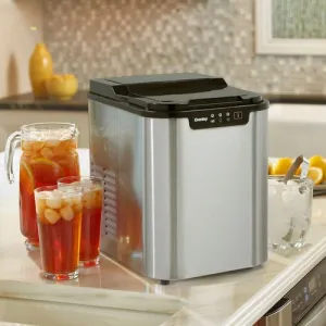 Shows very Light use, no box, tested! Danby 2 lb Ice Maker DIM2500SSDB! Retails $195 
