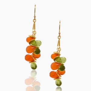 Signature Carnelian Peridot Earrings