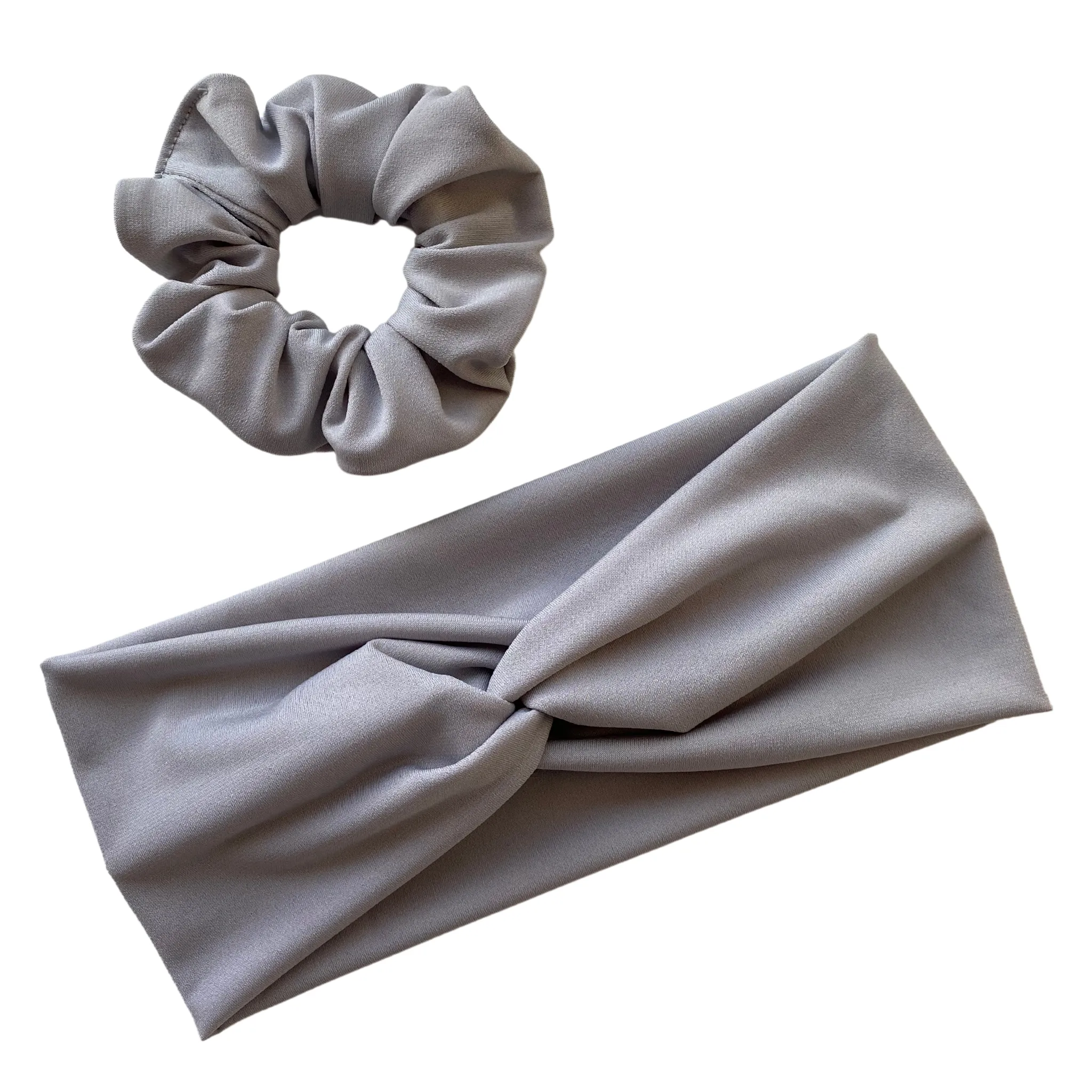 Silver Ice Scrunchie