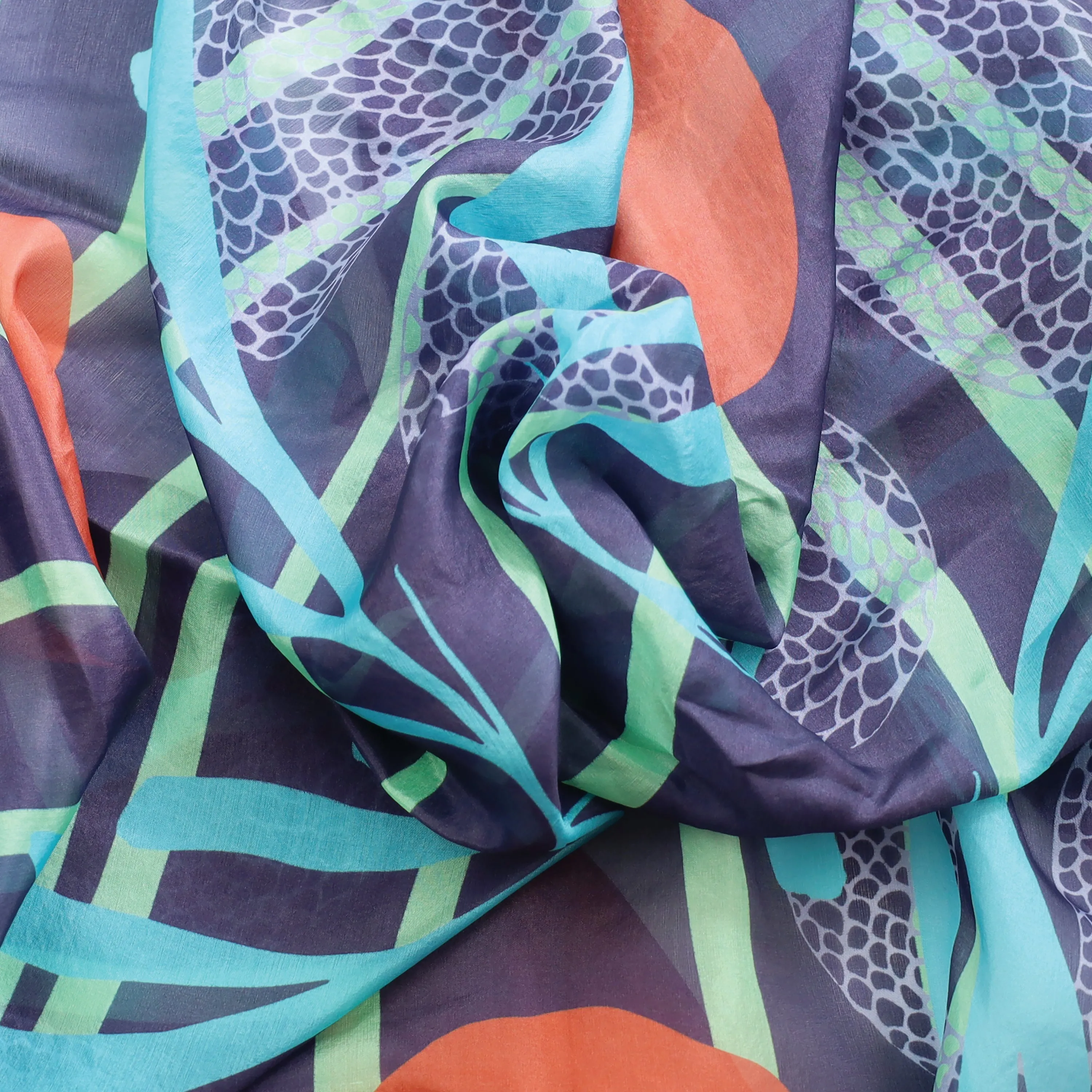 Snake Charmer Scarf in Purple