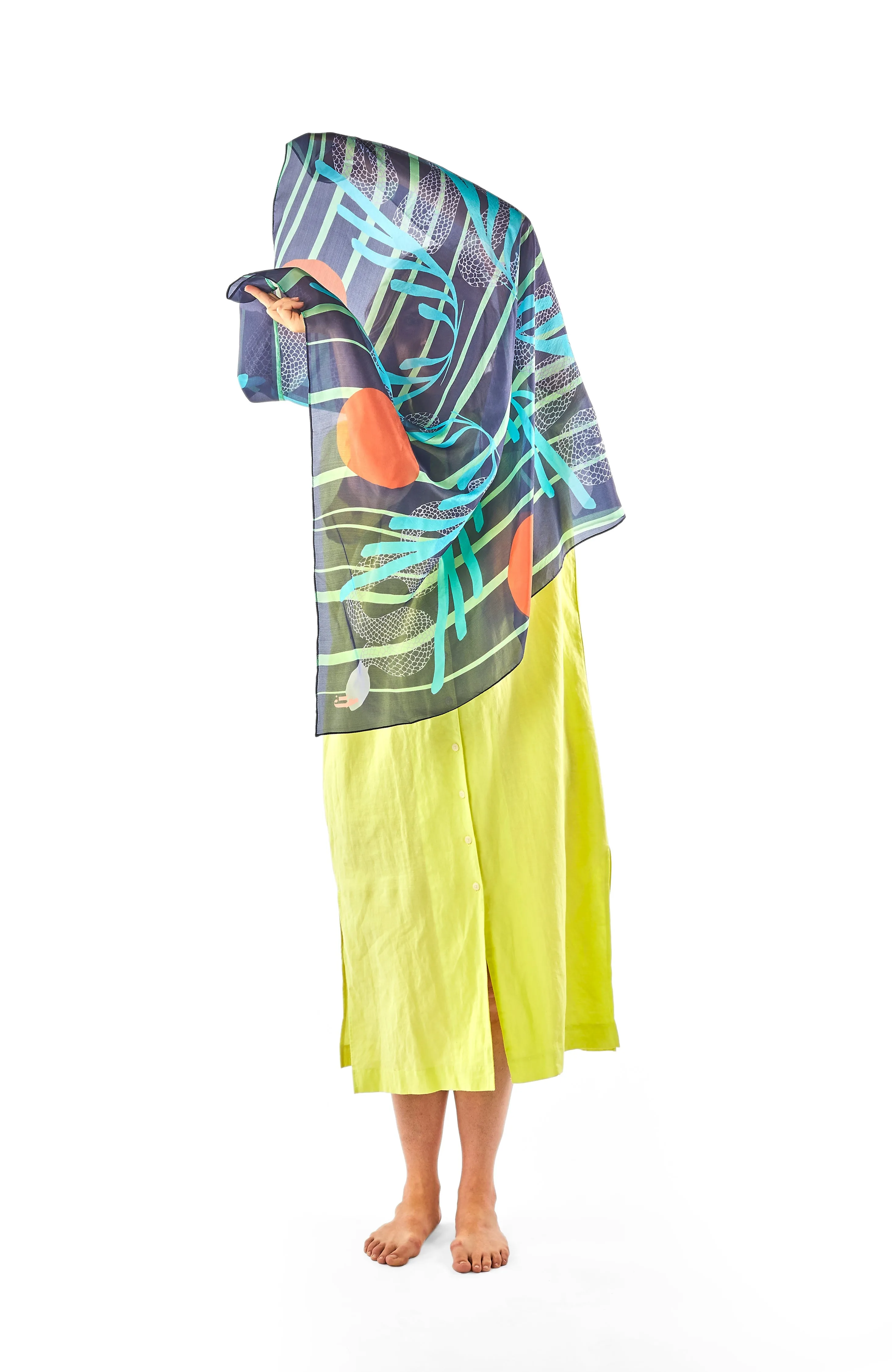 Snake Charmer Scarf in Purple