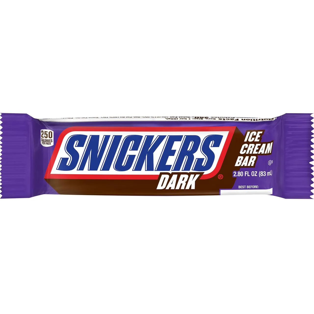 Snickers, Dark Ice Cream Bars With Chocolate-Peanut Butter Ice Cream (6 Bars)