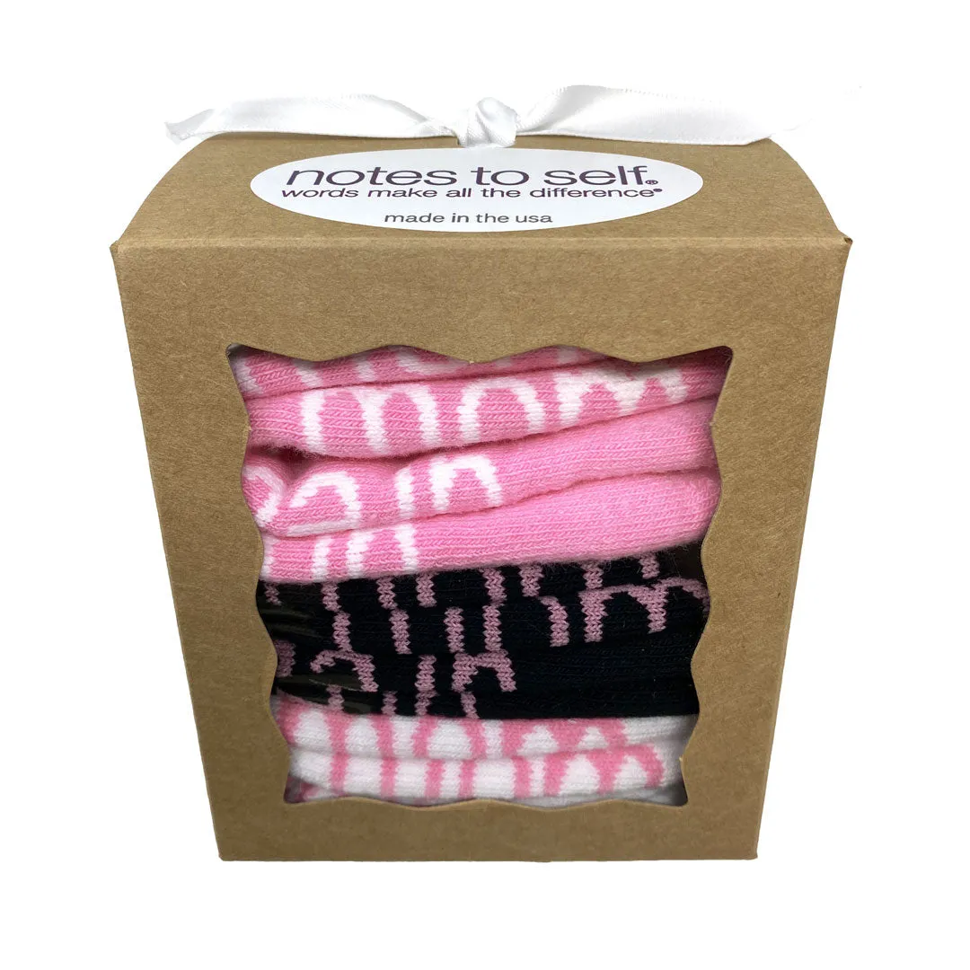 Socks in a Box for mom - 3-pair gift set