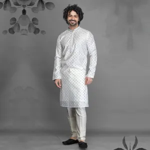 Soft Mist White Kurta